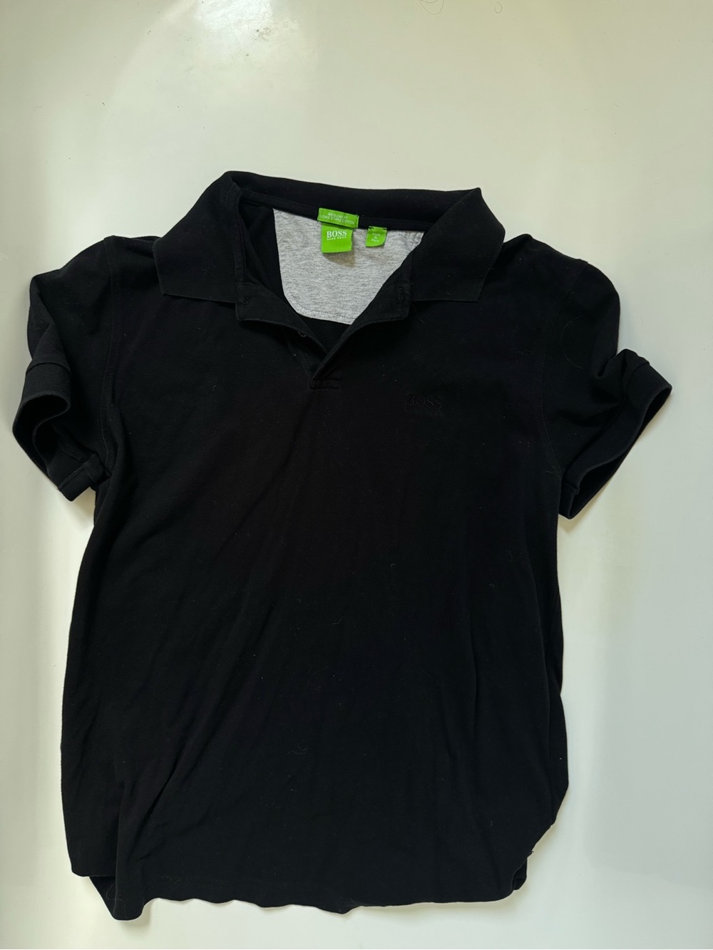 Boss Kids Black Polo with Subtle Logo